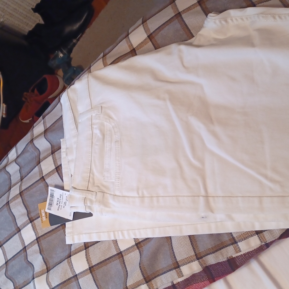 Lee slim tapered white jeans